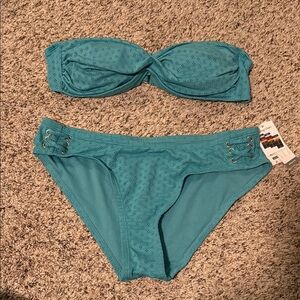 Shade & Shore Aqua Bandeau Bikini